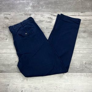 Allen Edmonds Navy Blue Slim Fit Chino Pants 38x31